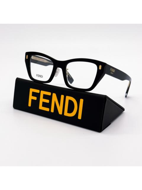 FENDI NEW FENDI EYEGLASSES FE50118F 001 BLACK WOMEN EYEWEAR