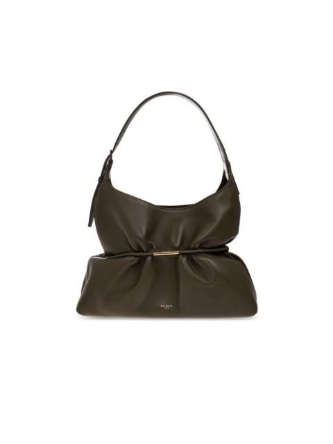 Balmain BALMAIN Sphynx Medium Green Leather Bag New & Authentic