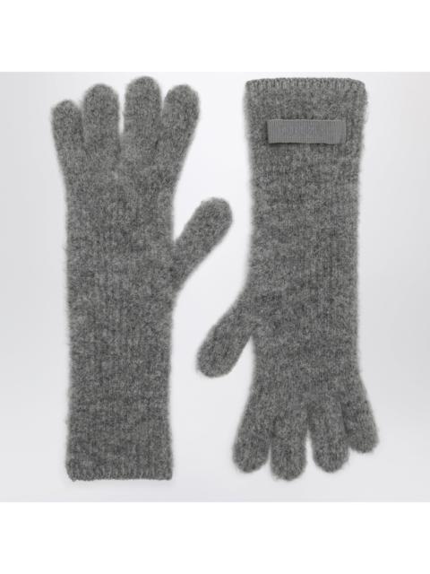 JACQUEMUS Jacquemus Dark Grey Gros Grain Gloves In Alpaca Blend Women