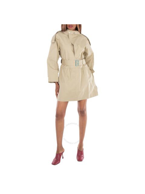 Burberry Belted Gabardine Trench Mini Dress
