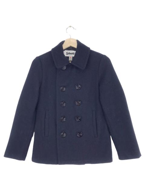 Other Designers Vintage - Vintage Schott NYC Wool Peacoat