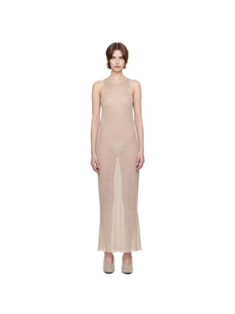GABRIELA COLL GARMENTS Taupe No.303 Maxi Dress