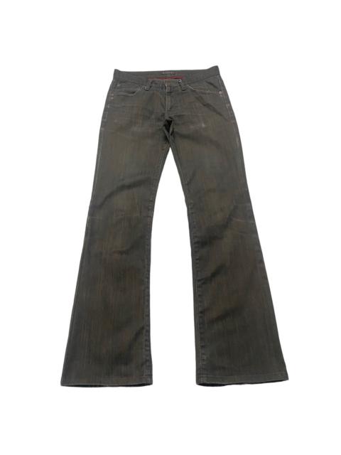 Other Designers Morgan Homme Striped Denim Flare Jeans