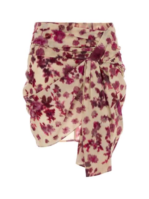 Isabel Marant Isabel Marant Women Printed Stretch Silk Ovia Mini Skirt