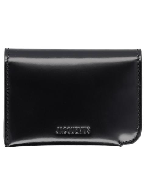 JACQUEMUS CURVED LEATHER WALLET