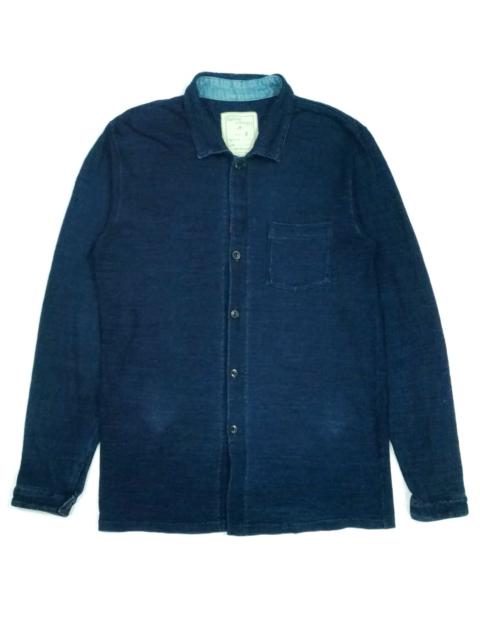 Other Designers Designer - RARE! VTG NATURAL LAUNDRY MADE IN JAPAN DENIM STYLE SHIRT