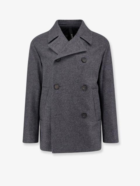Other Designers Hevo Double-Breasted Virgin Wool Blend Coat