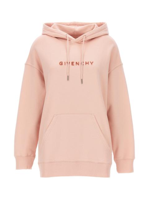 Givenchy Women Flocked Logo Hoodie