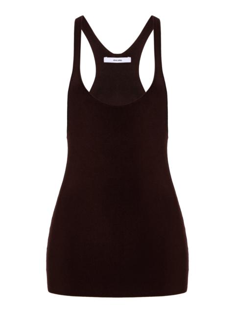 ADAM LIPPES Lumii Tank In Knitted Viscose brown