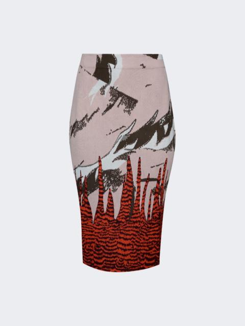 Bottega Veneta Jacquard Skirt Cameo