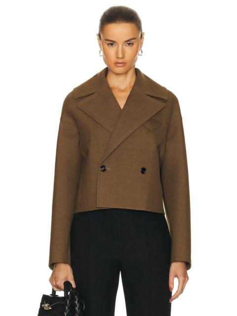 Bottega Veneta Structured Wool Cropped Jacket