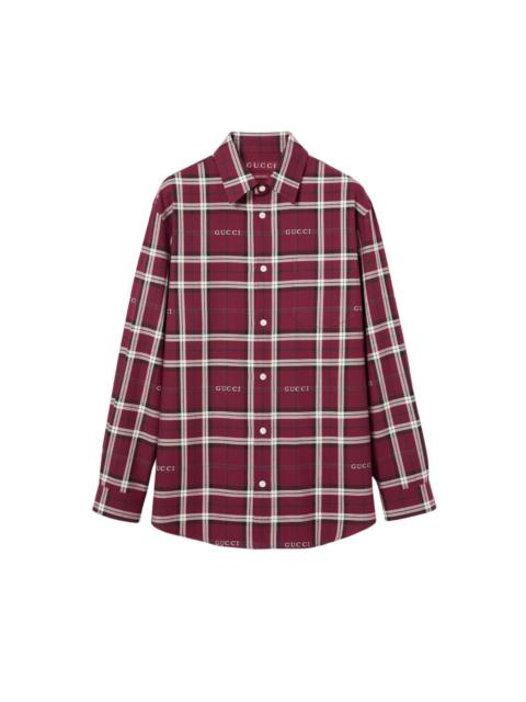 GUCCI GUCCI $1550 Multicolor Tartan shirt New & Authentic (Men's s