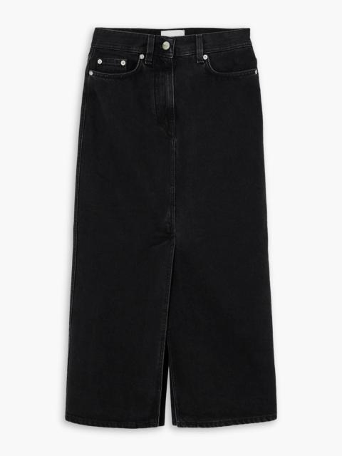 Loulou de Saison Rona denim midi skirt