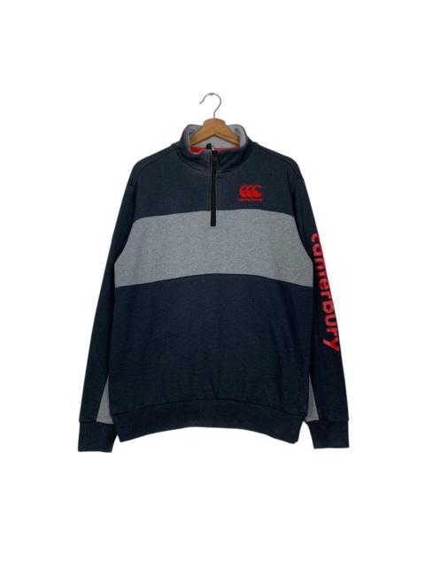 Other Designers Canterbury of New Zealand - Canterbury Color Block Quarter Zipper Sweater