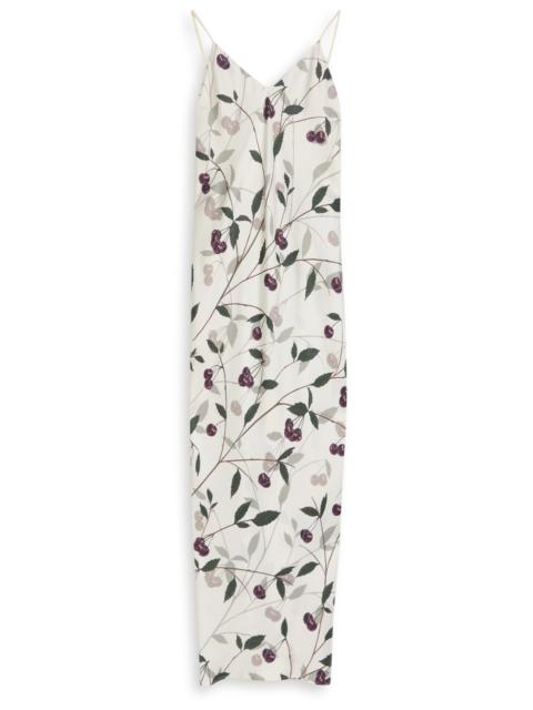 Stella McCartney Stella Mccartney Cherry-print Silk Maxi Dress