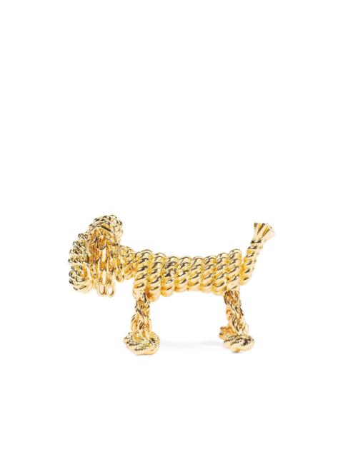 Loewe sausage dog brooch