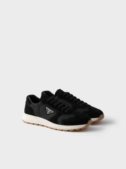Prada Prax suede and Re-Nylon sneakers