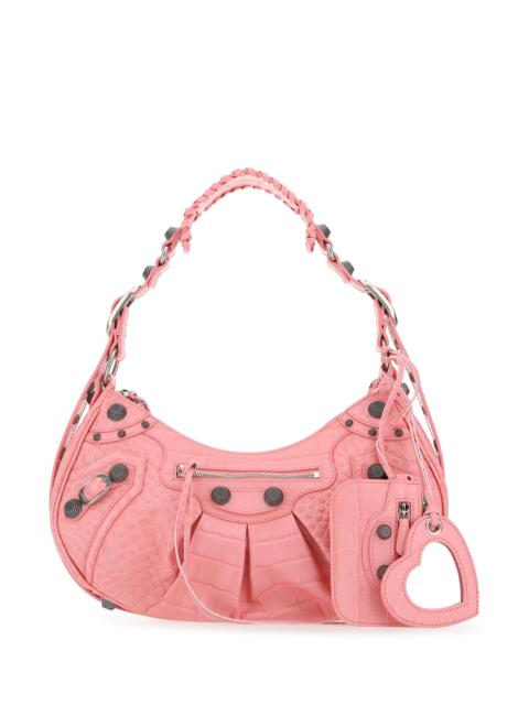 BALENCIAGA Pink leather Le Cagole S shoulder bag