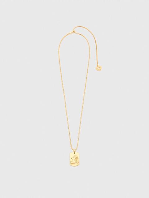 maje Zodiac sign plaque necklace