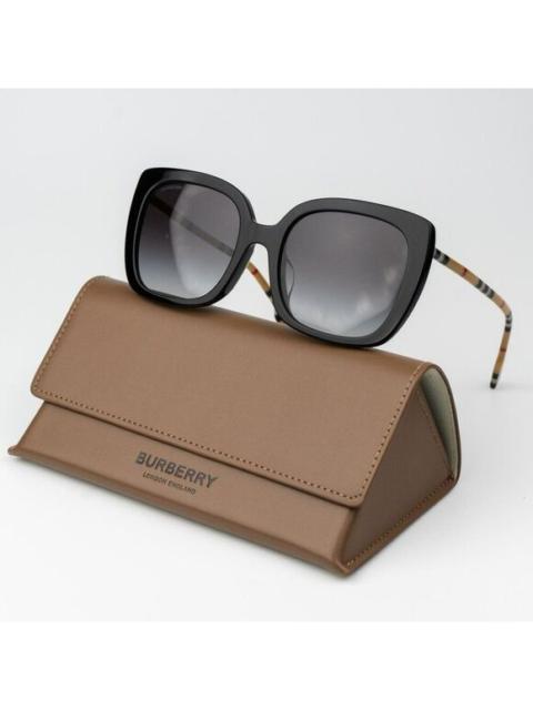 Burberry Burberry CAROLL Women Sunglasses Black Grey Gradient Square BE4323F 38538G