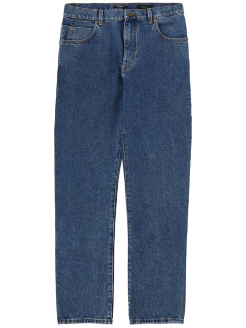 Balmain STRAIGHT COTTON DENIM JEANS