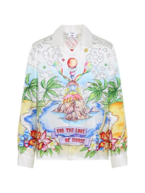 CASABLANCA Casablanca Printed Long-sleeve Shirt