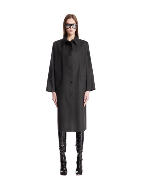 KASSL Editions Black Coat with Classic Collar