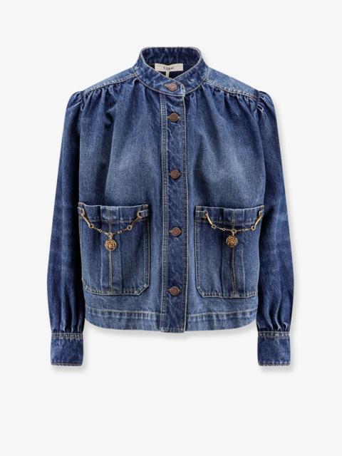 Chloé Chloe' Denim Jacket With Metal Details