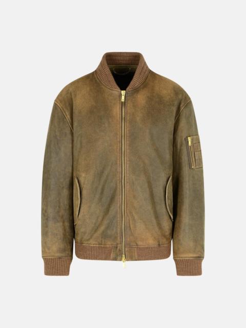 Golden Goose BROWN LEATHER JACKET
