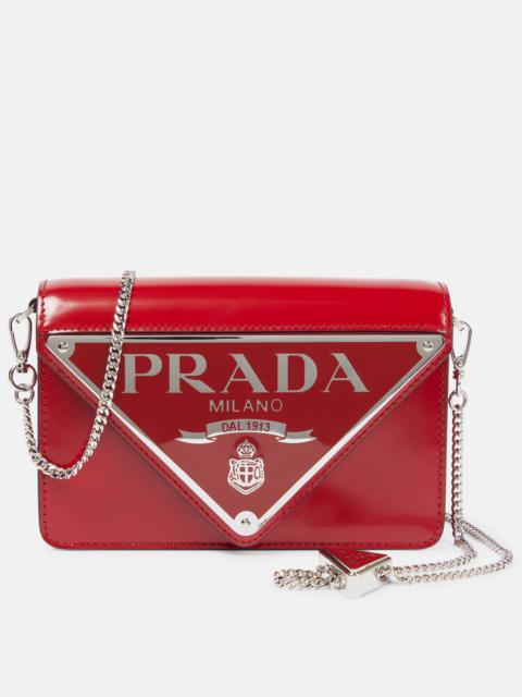 Prada Small logo leather crossbody bag