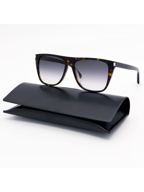 SAINT LAURENT NEW SAINT LAURENT SUNGLASSES SL1F 003 UNISEX HAVANA SQUARE E