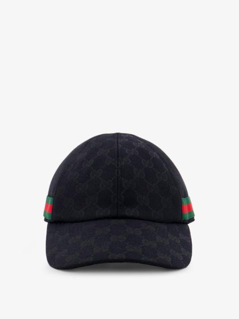 GUCCI Gucci GG Fabric Baseball Hat Black