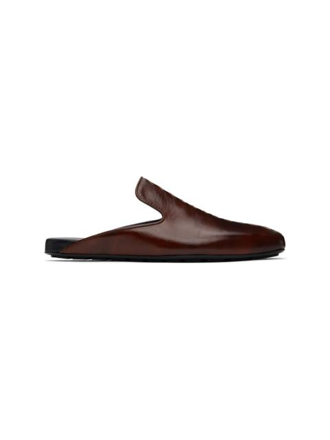 Bottega Veneta Brown Roma Slippers