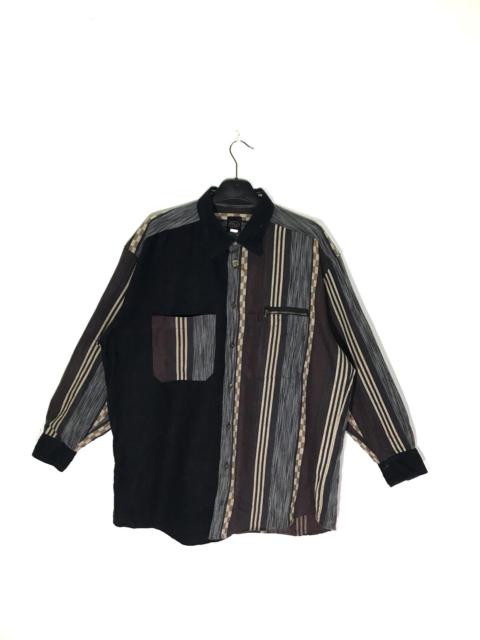 Other Designers Japanese Brand - Made In Japan B-Vine In Travis Stripe Long Sleeve Shirt
