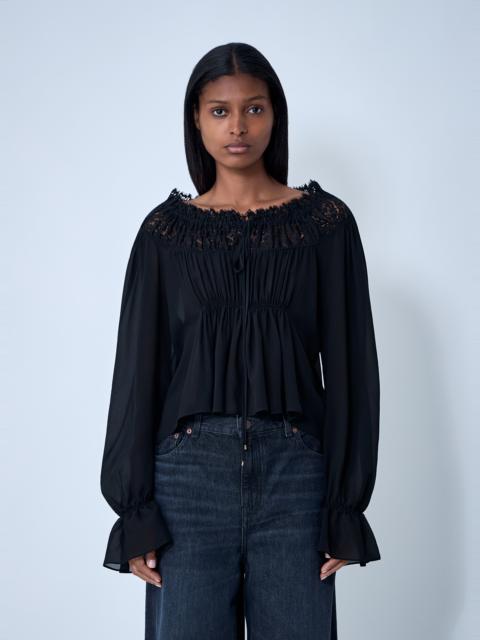 Chloé Lace-Trim Top