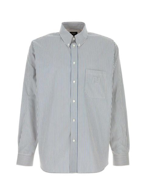 FENDI Fendi Men Embroidered Poplin Shirt
