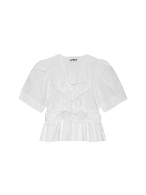 GANNI Ganni White Tops - Blouses Women
