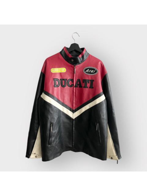 Leather Jacket - STEAL! Vintage 2000s Ducati Leather Racing Jacket