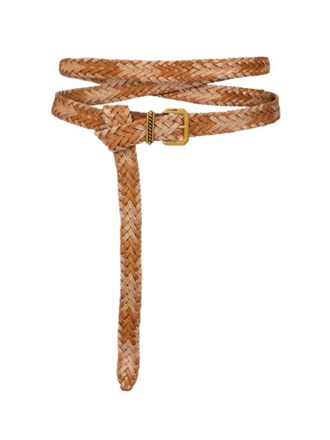 Etro Leather Waist Belt animal