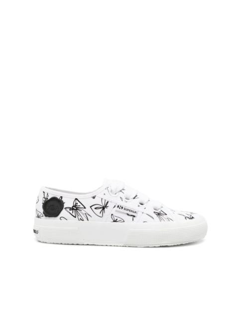VIKTOR & ROLF x Superga bow-print canvas sneakers