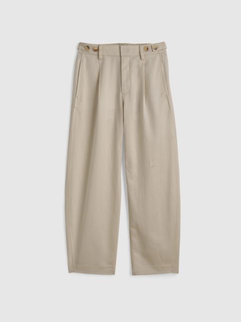Madewell The Barrel-Leg Pant in Drapey Twill