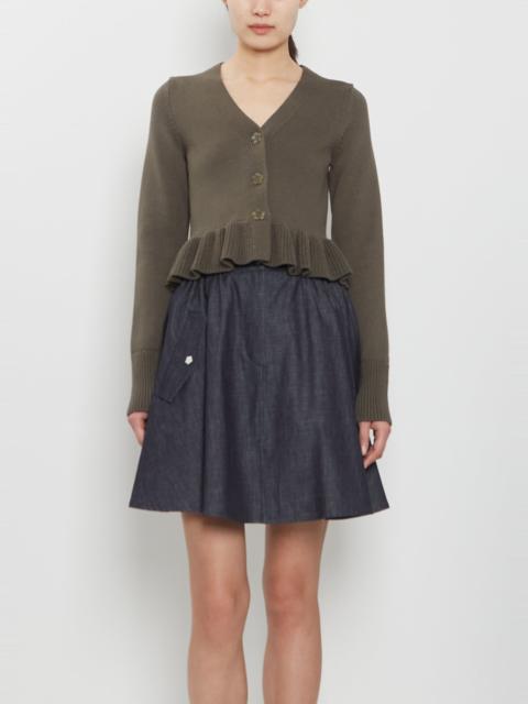 CECILIE BAHNSEN Prisca Cotton Silk Cardigan