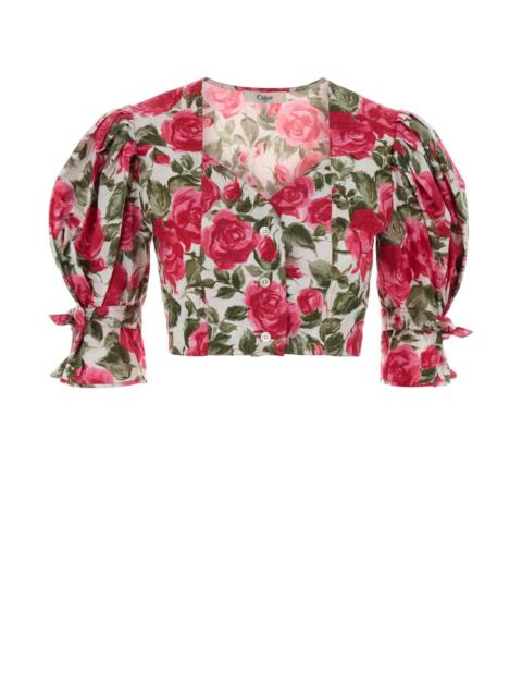 Chloé Chloe Women Printed Poplin Blouse