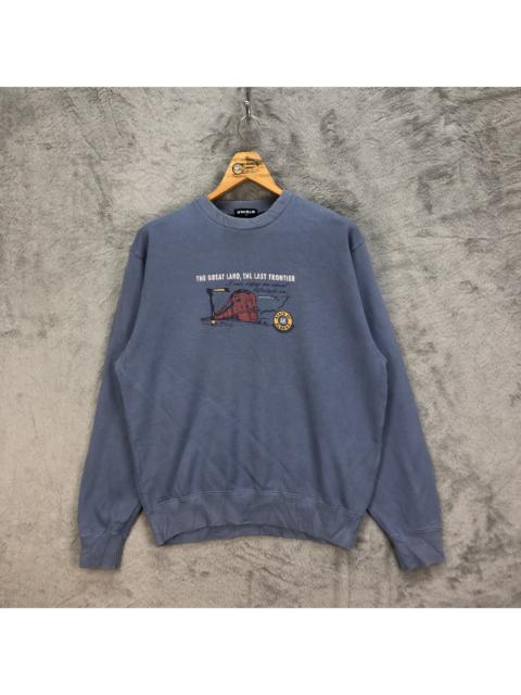 Other Designers Uniqlo - 90's STATES OF ALASKA Train Graphic Sweatshirts #5122-175