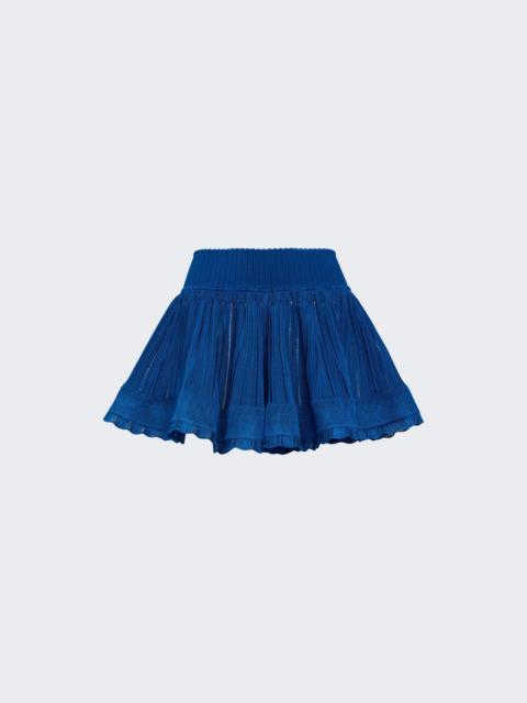 Alaïa Crino Short Blue Canard