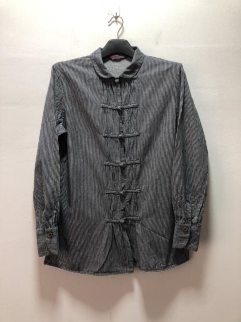 Other Designers R by 45RPM Shirt Button Tied Japan Striped Hickory Style