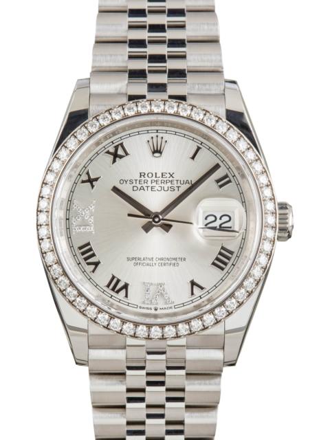 ROLEX Rolex Datejust 126284 Silver Roman Dial