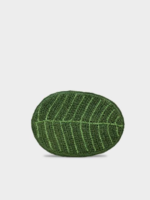 SIMONMILLER Leaf Clutch In Grass Green