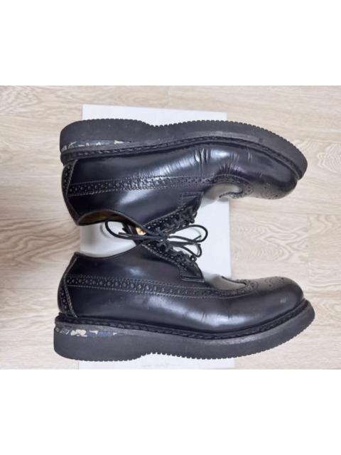 visvim visvim 15aw Patrician WT-folk low-top blue floral leather loafers