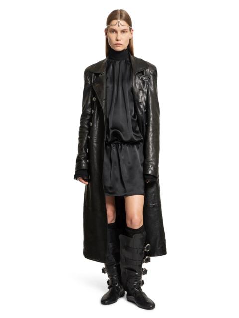 Ann Demeulemeester Jenna-Turtleneck-Dress-In-Washed-Light-Satin